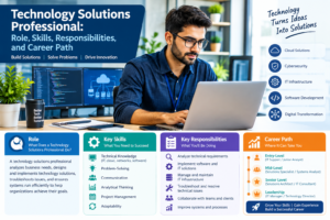 Read more about the article Technology Solutions Professional: Role, Skills, Responsibilities, and Career Path