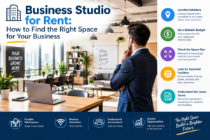 Read more about the article Business Studio for Rent: How to Find the Right Space for Your Business